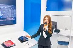 Samsung Electronics đã giới thiệu danh mục thiết bị gia dụng ứng dụng AI mới nhất tại sự kiện The Brief 2026 ở Hà Nội. (Ảnh: Minh Sơn/Vietnam+)