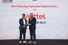 Viettel High Tech vừa được vinh danh ở hạng mục “Doanh nghiệp triển khai công nghệ xuất sắc khu vực châu Á” (Best Technology Deployment in Asia) tại Telecom Review Excellence Awards 2026. (Ảnh: VHT)