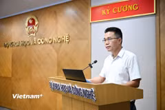 Ông Lê Văn Chung - Đại diện Vụ Bưu chính (Bộ Khoa học và Công nghệ). (Ảnh: Minh Sơn/Vietnam+)
