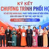 Trung ương Hội Chữ thập đỏ Việt Nam và Liên minh Hợp tác xã Việt Nam đã ký kết chương trình phối hợp giai đoạn 2026-2031. (Ảnh: Lê Đông/TTXVN)