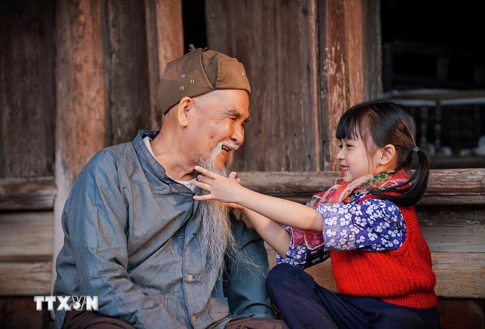 Niềm vui của các thế hệ trong gia đình. (Ảnh: Khánh Hòa/ TTXVN)