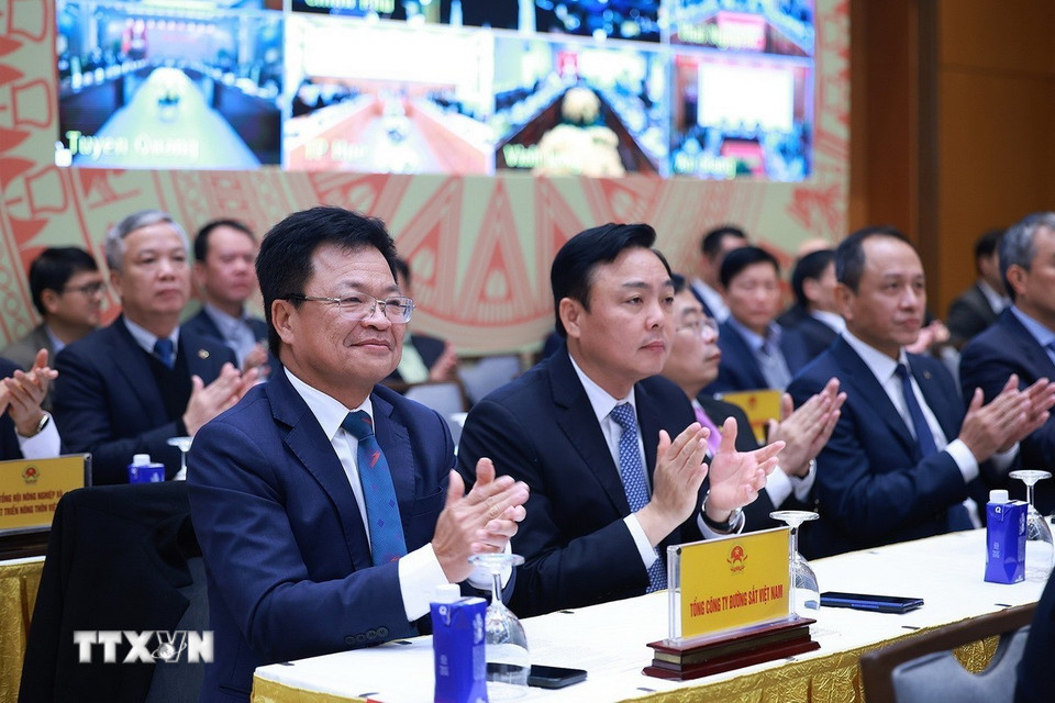 Các đại biểu tham dự Hội nghị tổng kết công tác năm 2025, triển khai công tác năm 2026 của Chính phủ và chính quyền địa phương. (Ảnh: Dương Giang/TTXVN)