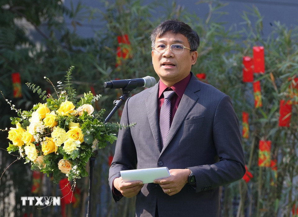 Thứ trưởng Thường trực Bộ Ngoại giao Nguyễn Minh Vũ phát biểu. (Ảnh: Văn Điệp/ TTXVN)