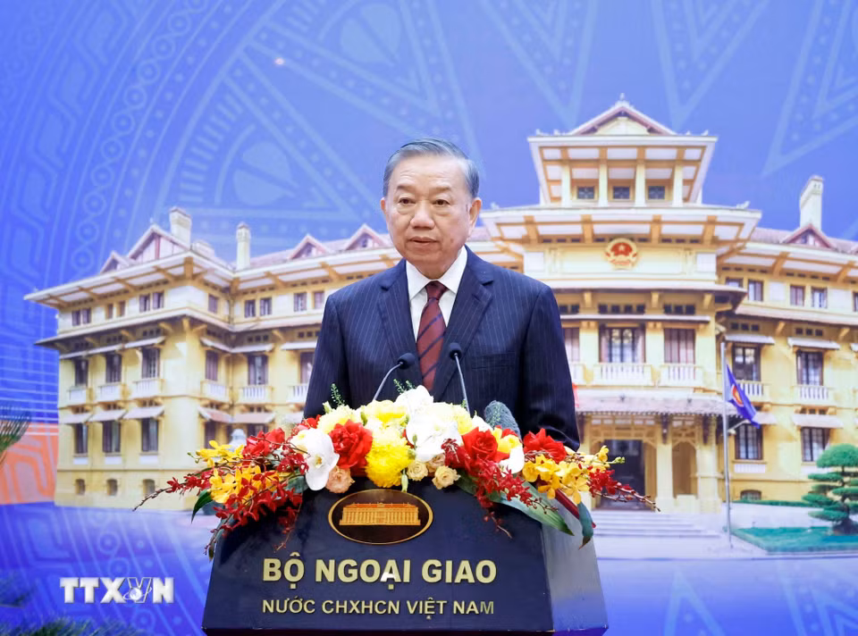Tổng Bí thư, Chủ tịch nước Tô Lâm phát biểu. (Ảnh: Thống Nhất/TTXVN)
