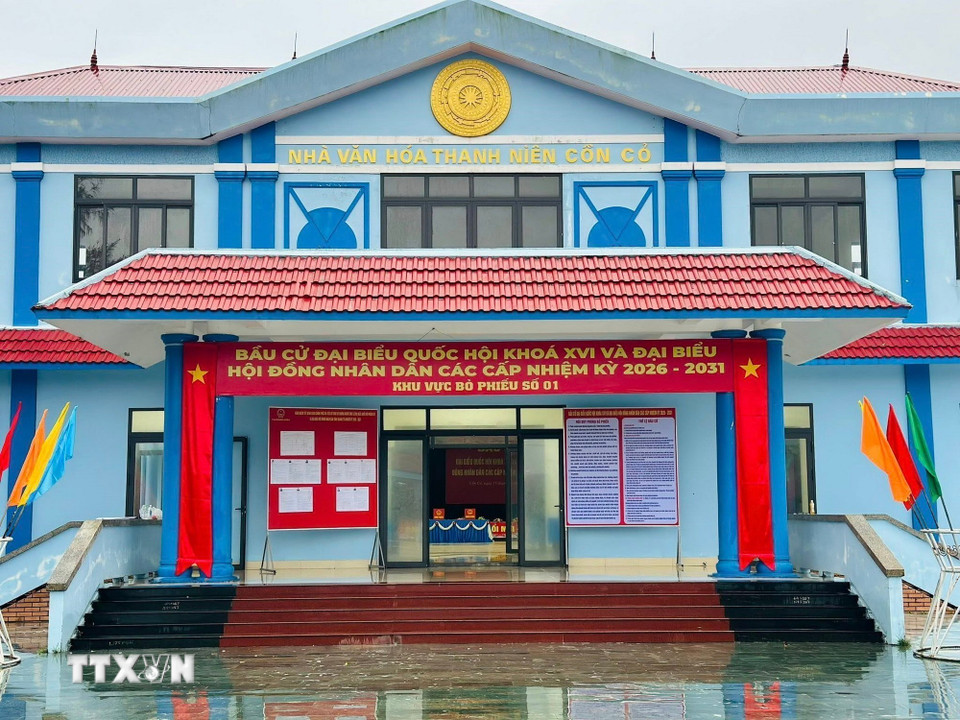 Đến thời điểm này, đặc khu Cồn Cỏ đã hoàn thành các nội dung công việc quan trọng để chuẩn bị cho cuộc bầu cử. (Ảnh: TTXVN phát)