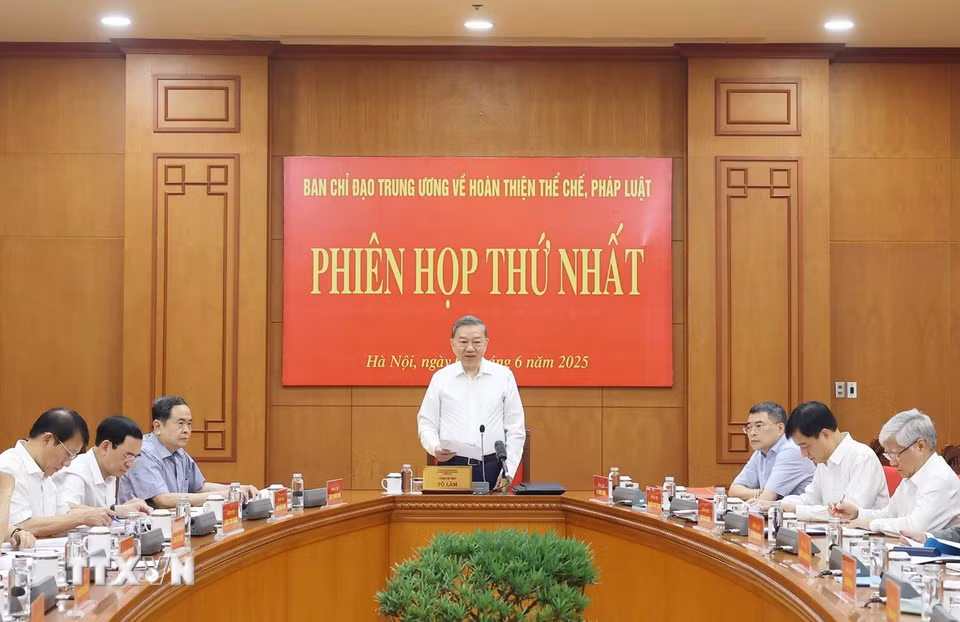 Tổng Bí thư Tô Lâm chủ trì phiên họp. (Ảnh: Thống Nhất/TTXVN)