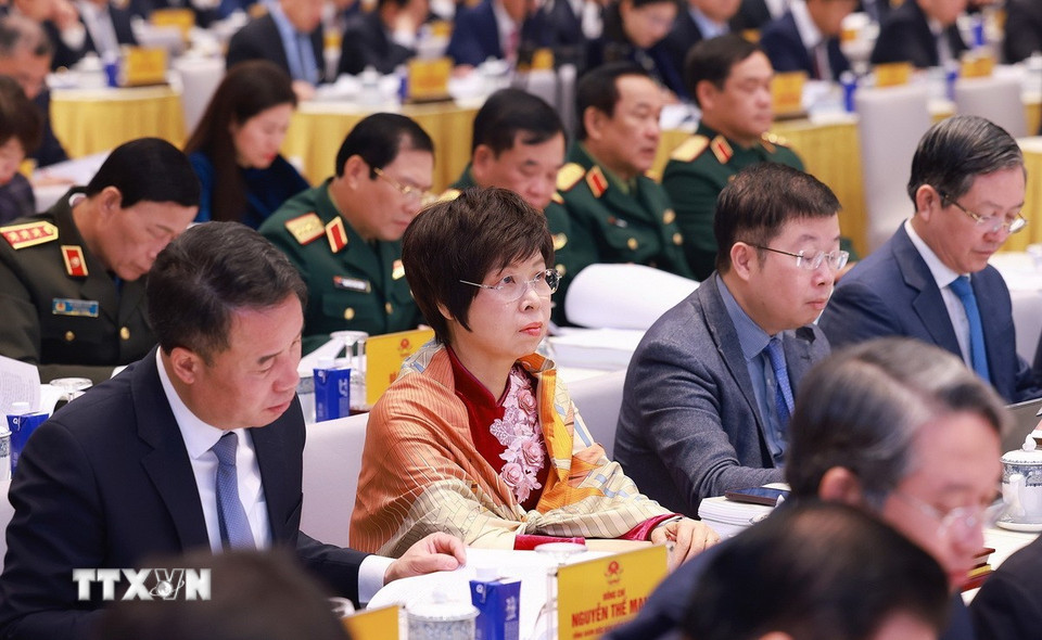 Đại biểu đại diện các bộ, ngành tham dự hội nghị. (Ảnh: Dương Giang/TTXVN)