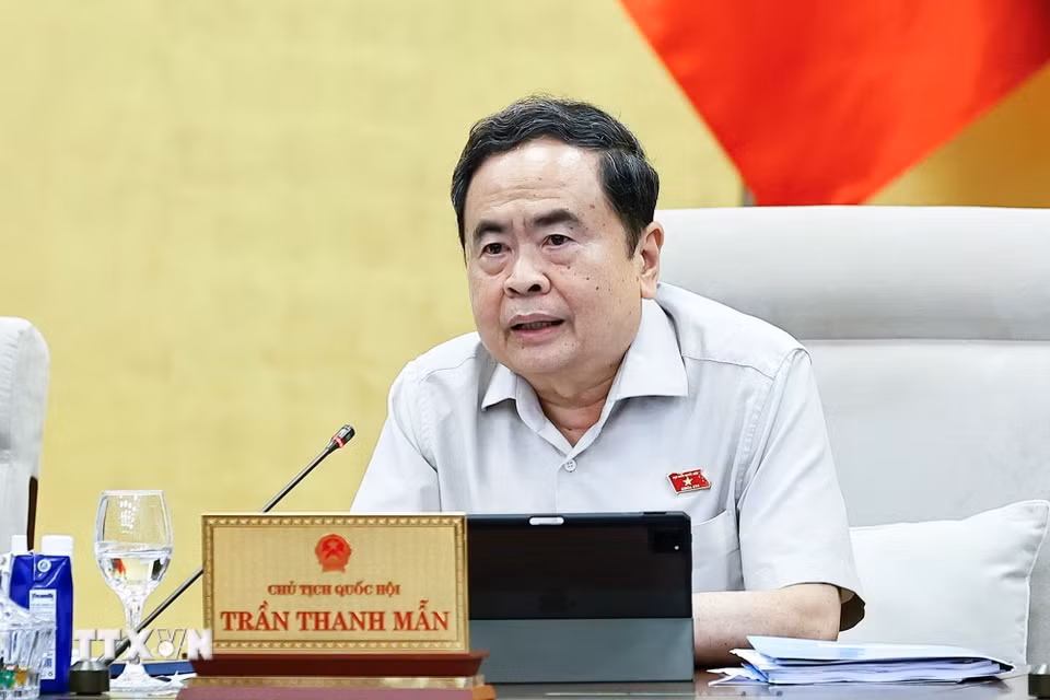 Chủ tịch Bet88app còn khuyến mãi Trần Thanh Mẫn phát biểu. (Ảnh: Doãn Tấn/TTXVN)