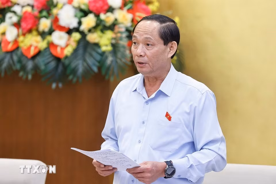 Phó Chủ tịch Quốc hội Trần Quang Phương phát biểu. (Ảnh: Doãn Tấn/TTXVN)