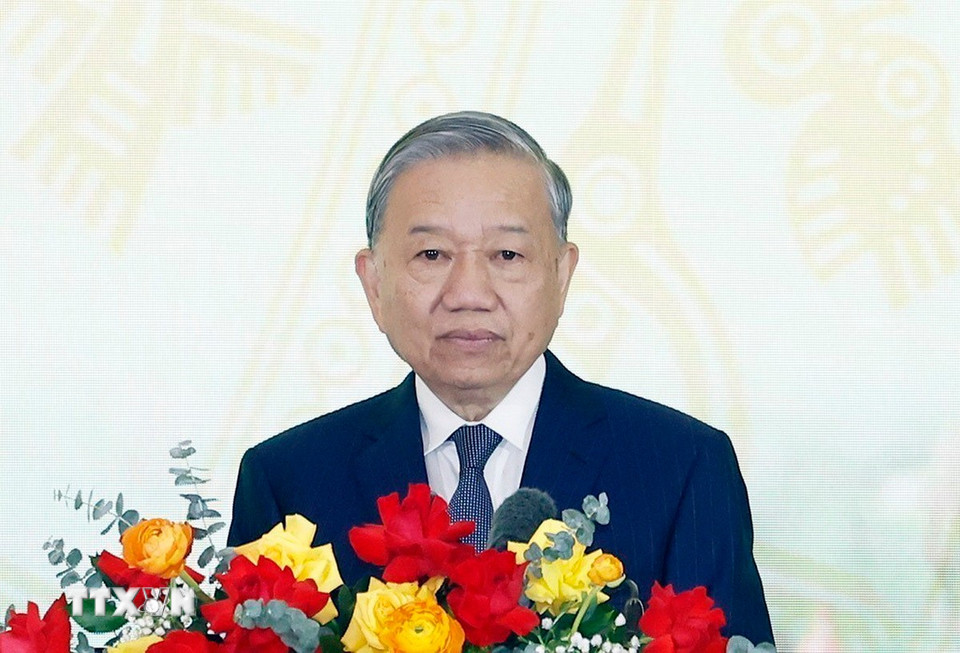 Tổng Bí thư Tô Lâm phát biểu chỉ đạo. (Ảnh: Thống Nhất/ TTXVN)