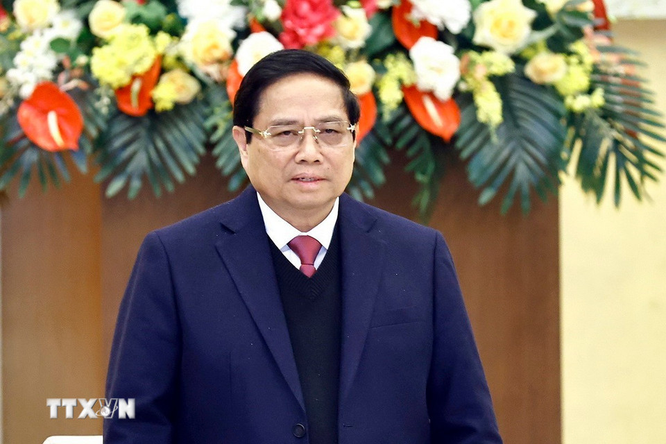 Thủ tướng Chính phủ Phạm Minh Chính phát biểu. (Ảnh: Doãn Tấn/TTXVN)