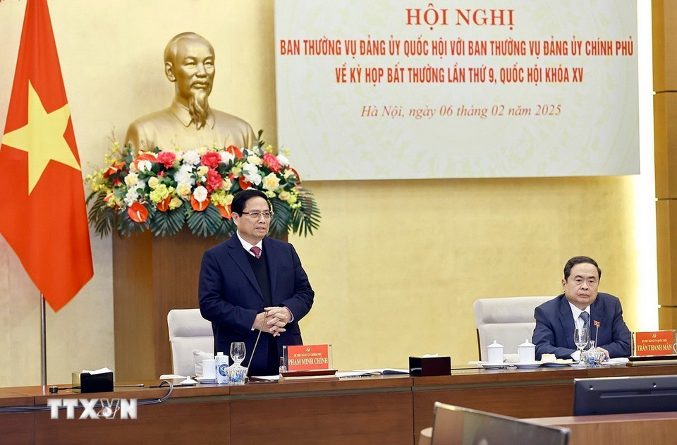 Thủ tướng Chính phủ Phạm Minh Chính phát biểu. (Ảnh: Doãn Tấn/TTXVN)