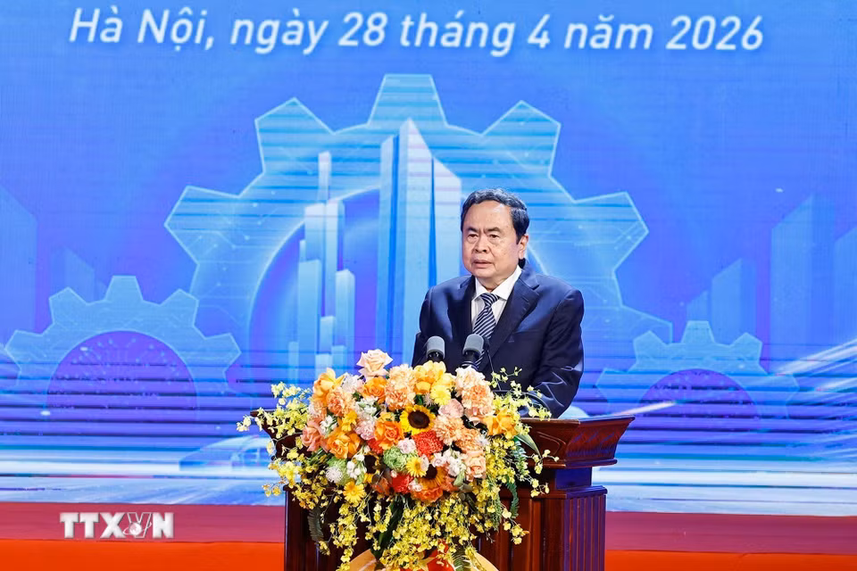 Chủ tịch Quốc hội Trần Thanh Mẫn phát biểu chỉ đạo. (Ảnh: Doãn Tấn/TTXVN)