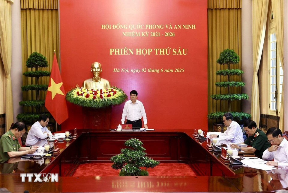 Chủ tịch nước Lương Cường phát biểu chỉ đạo. (Ảnh: Lâm Khánh/TTXVN)