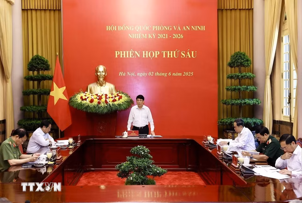 Chủ tịch nước Lương Cường phát biểu chỉ đạo. (Ảnh: Lâm Khánh/TTXVN)