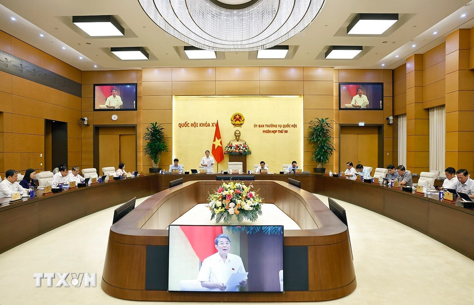 Phó Chủ tịch Quốc hội Nguyễn Đức Hải phát biểu. (Ảnh: Doãn Tấn/TTXVN)