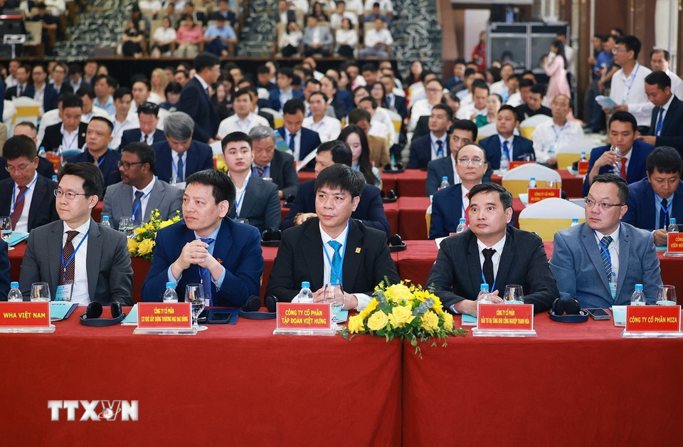 Các đại biểu dự Hội nghị Xúc tiến đầu tư tỉnh Thanh Hóa năm 2026. (Ảnh: Dương Giang/TTXVN)