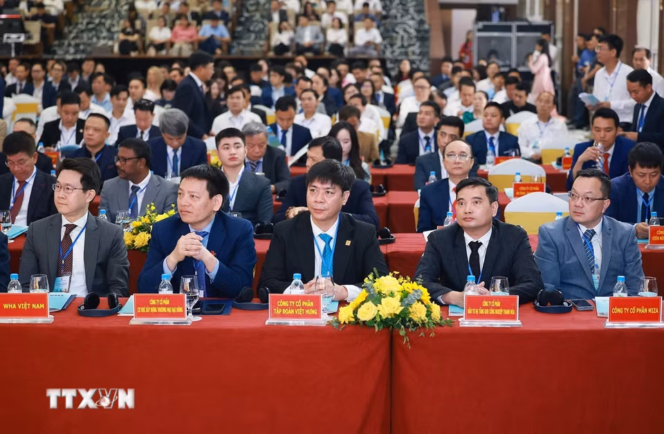 Các đại biểu dự Hội nghị Xúc tiến đầu tư tỉnh Thanh Hóa năm 2026. (Ảnh: Dương Giang/TTXVN)