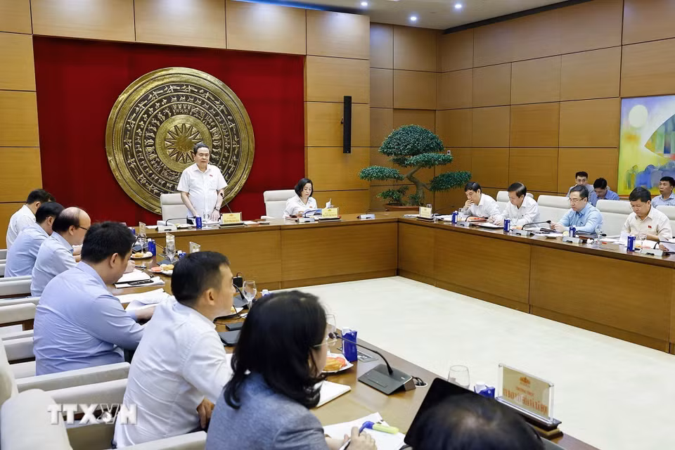 Chủ tịch Quốc hội Trần Thanh Mẫn phát biểu. (Ảnh: Doãn Tấn/TTXVN)