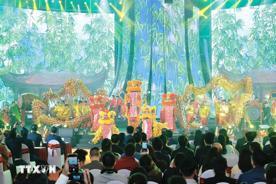 Lễ khai mạc Hội chợ Mùa Xuân lần thứ nhất - năm 2026. (Ảnh: Minh Quyết/ TTXVN)