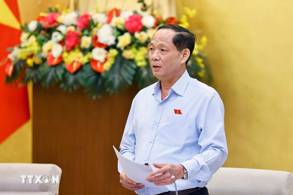 Phó Chủ tịch Quốc hội Trần Quang Phương phát biểu. (Ảnh: Doãn Tấn/TTXVN)