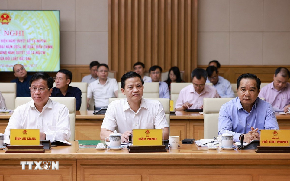 Đại diện các tỉnh, thành phố trung ương tham dự hội nghị. (Ảnh: Dương Giang/TTXVN)