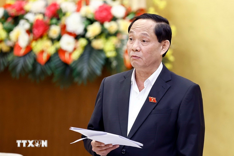 Phó Chủ tịch Quốc hội Trần Quang Phương phát biểu. (Ảnh: Doãn Tấn/TTXVN)