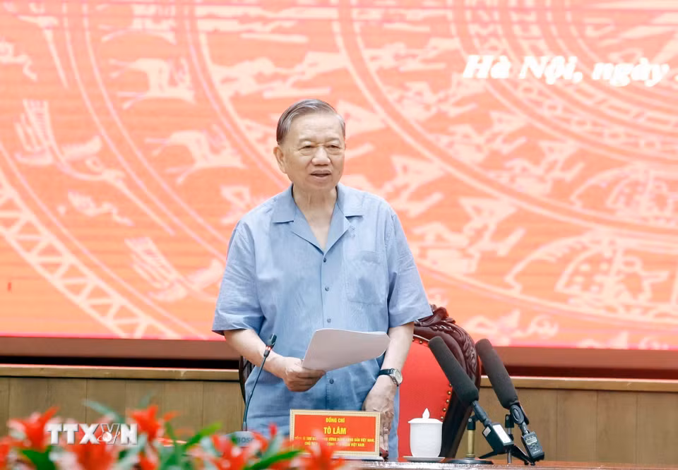 Tổng Bí thư, Chủ tịch nước Tô Lâm phát biểu. (Ảnh: Thống Nhất/TTXVN)