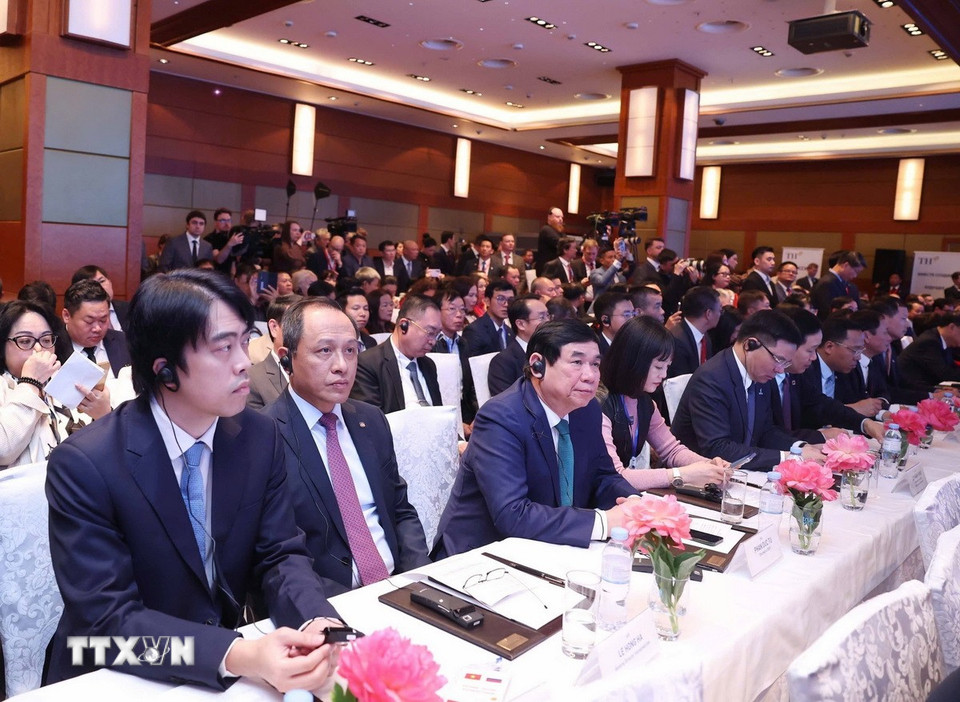 Các đại biểu tham dự Diễn đàn Doanh nghiệp Việt Nga. (Ảnh: Thống Nhất/TTXVN)