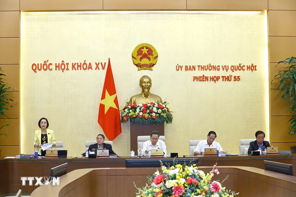 Phó Chủ tịch Quốc hội Nguyễn Thị Thanh phát biểu. (Ảnh: Doãn Tấn/TTXVN)