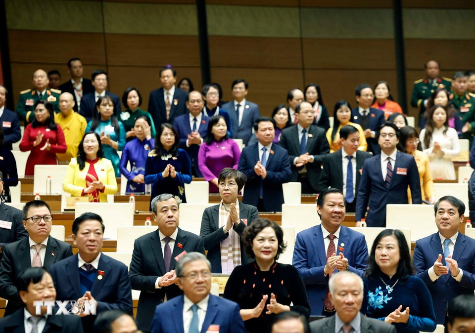 Các đại biểu dự Lễ kỷ niệm. (Ảnh: Thống Nhất/TTXVN)