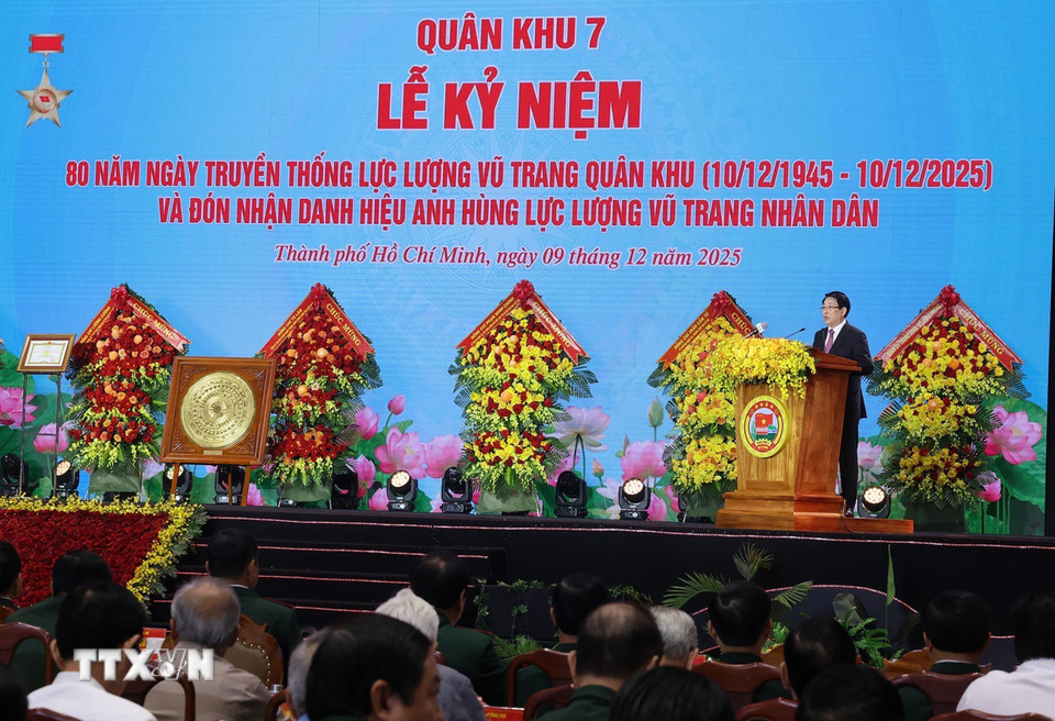 Chủ tịch nước Lương Cường phát biểu chỉ đạo. (Ảnh: Lâm Khánh/TTXVN)