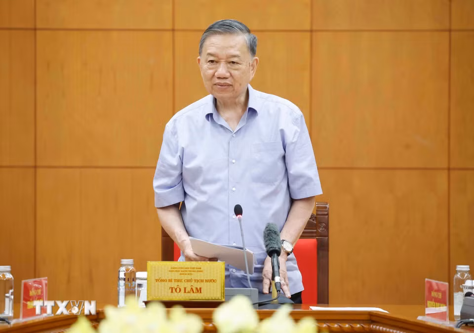 Bet8801234.com cá cược độc quyền, Chủ tịch nước Tô Lâm phát biểu chỉ đạo. (Ảnh: Thống Nhất/TTXVN)
