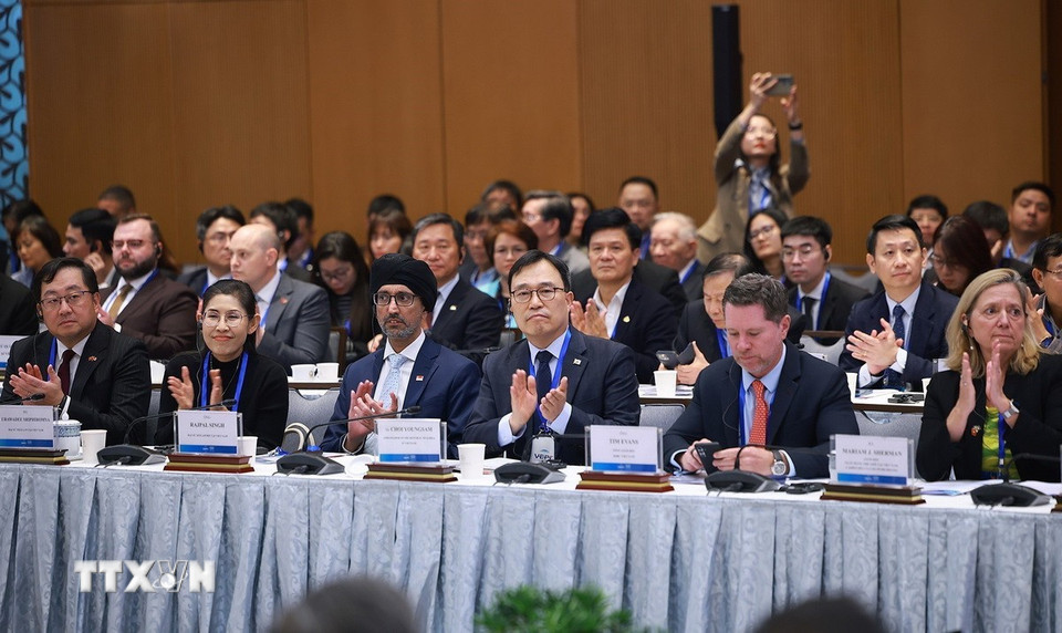 Các đại biểu tham dự Diễn đàn Kinh tế Việt Nam 2025, triển vọng 2026. (Ảnh: Dương Giang/TTXVN)