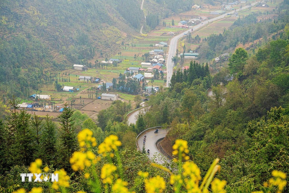 Vẻ đẹp của vùng Cao nguyên đá Đồng Văn. (Ảnh: Khánh Hòa/TTXVN)