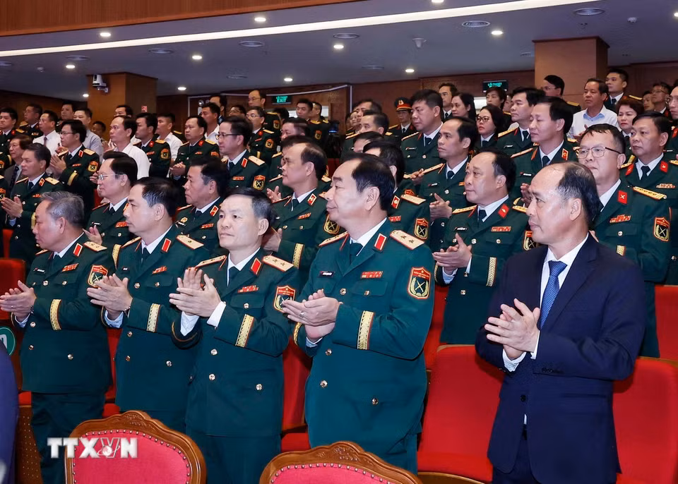 Các đại biểu dự lễ kỷ niệm. (Ảnh: Thống Nhất/TTXVN)