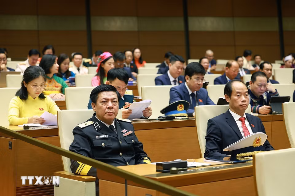 Các đại biểu tham dự phiên khai mạc Kỳ họp thứ Nhất, Quốc hội khóa XVI. (Ảnh: Dương Giang/TTXVN)