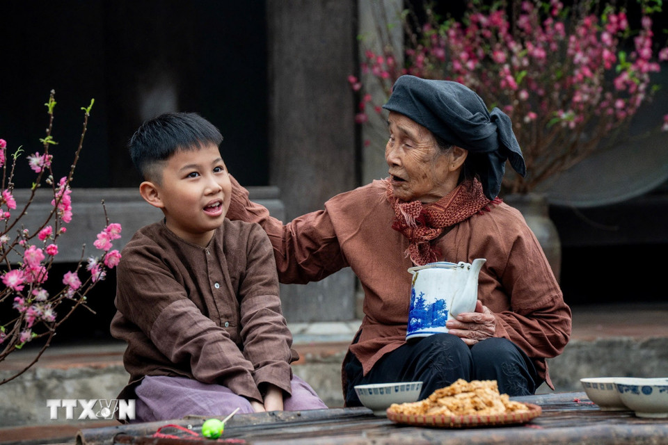Niềm vui ngày Tết. (Ảnh: Khánh Hòa/TTXVN)