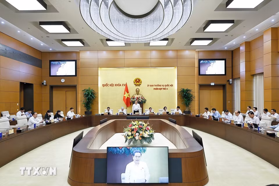 Chủ tịch Quốc hội Trần Thanh Mẫn phát biểu. (Ảnh: Doãn Tấn/TTXVN)