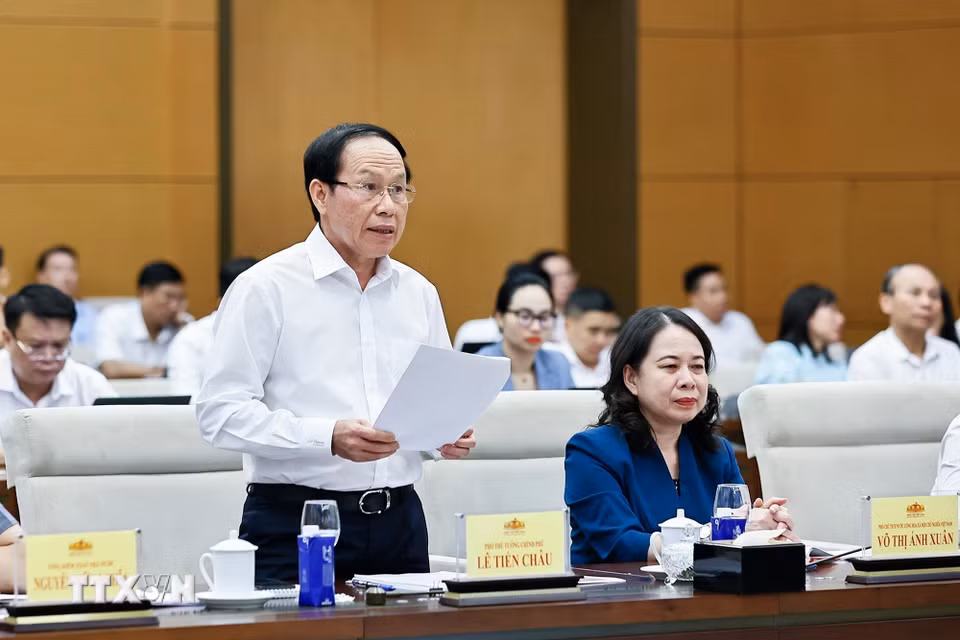 Phó Thủ tướng Bet8801234.com BMXCT Uy Tín Lê Tiến Châu phát biểu. (Ảnh: Doãn Tấn/TTXVN)
