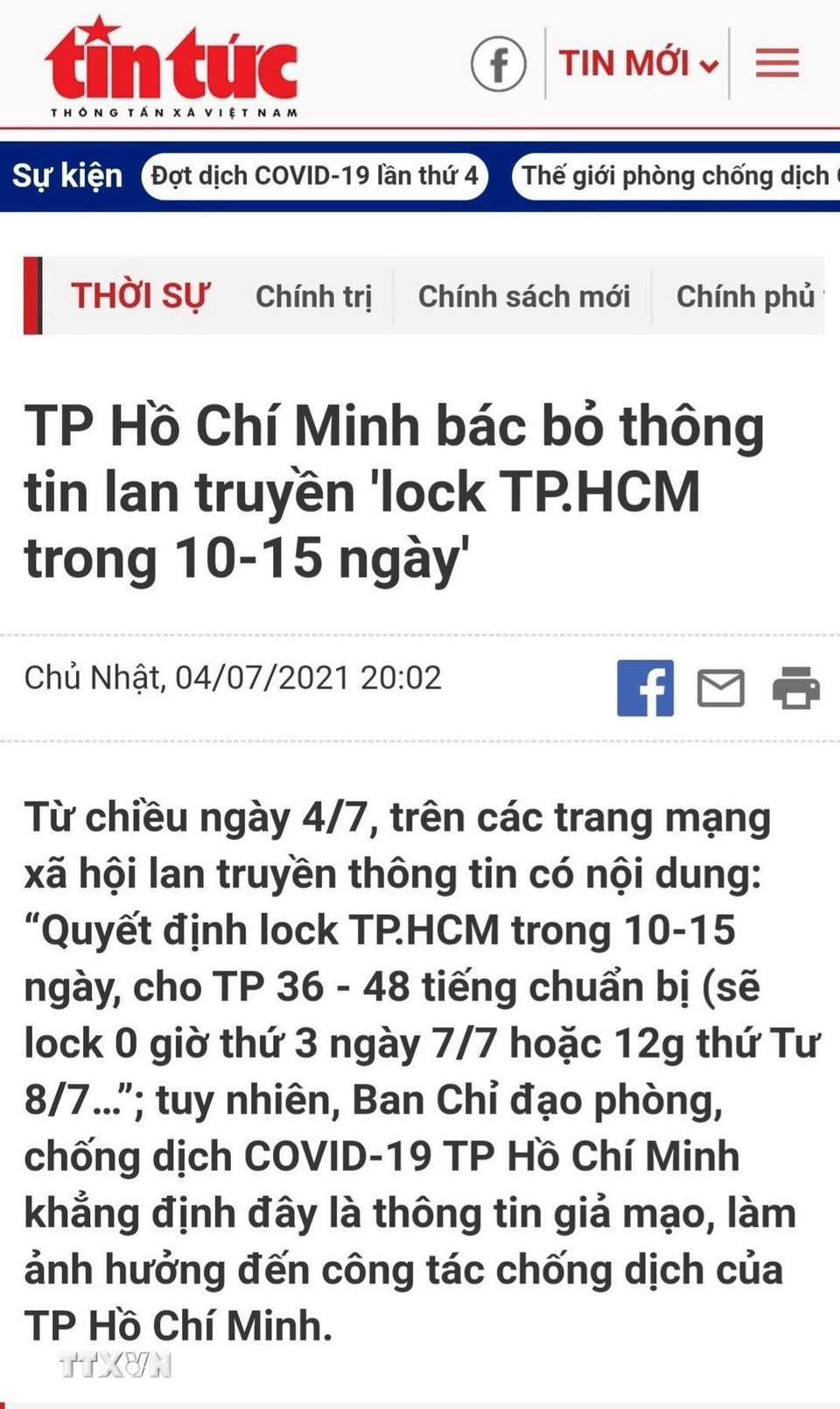 TTXVN hãng tin tức quốc gia cung cấp thông tin thời sự chính thống cho các cơ quan thông tin đại chúng, là công cụ sắc bén trên mặt trận đấu tranh thông tin, chỉnh hướng những thông tin sai lệch, phản bác luận điệu xuyên tạc, sai trái của các thế lực thù địch, góp phần quan trọng vào công cuộc xây dựng, phát triển và bảo vệ đất nước. Trong ảnh: Nhiều tin, bài của TTXVN đã chỉnh hướng những thông tin sai lệch.