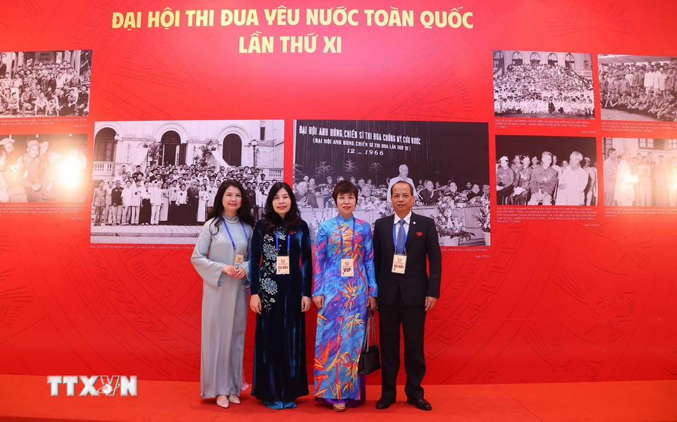 Đại biểu Thông tấn xã Việt Nam dự Đại hội, (Ảnh: Văn Điệp/TTXVN)