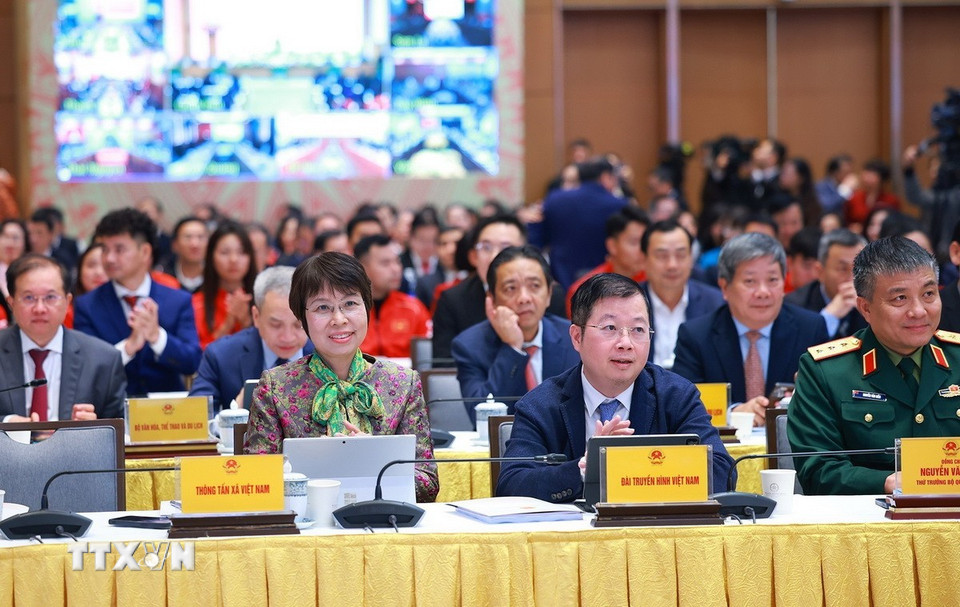 Các đại biểu tham dự Hội nghị toàn quốc triển khai nhiệm vụ năm 2026 của Ngành Văn hóa, Thể thao và Du lịch. (Ảnh: Dương Giang/TTXVN)