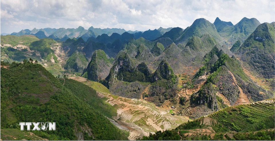 Cao nguyên đá Đồng Văn. (Ảnh: TTXVN phát)