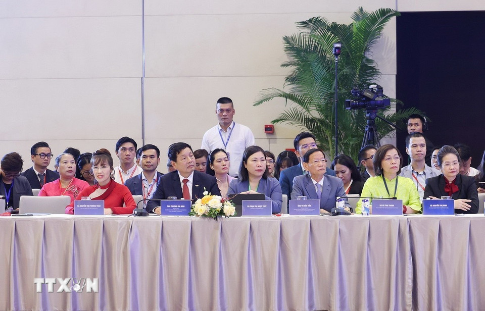 Các đại biểu tham dự phiên họp cấp cao "Toàn cảnh Kinh tế tư nhân lần thứ nhất" (ViPEL 2025). (Ảnh: Dương Giang/TTXVN)