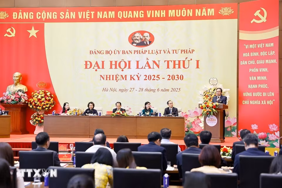 Chủ tịch Quốc hội Trần Thanh Mẫn phát biểu chỉ đạo. (Ảnh: Doãn Tấn/TTXVN)