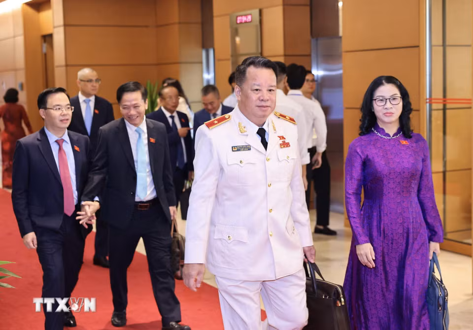 Đại biểu Quốc hội dự khai mạc Kỳ họp không thường lệ thứ nhất, Quốc hội khóa XVI. (Ảnh: Minh Đức/TTXVN)