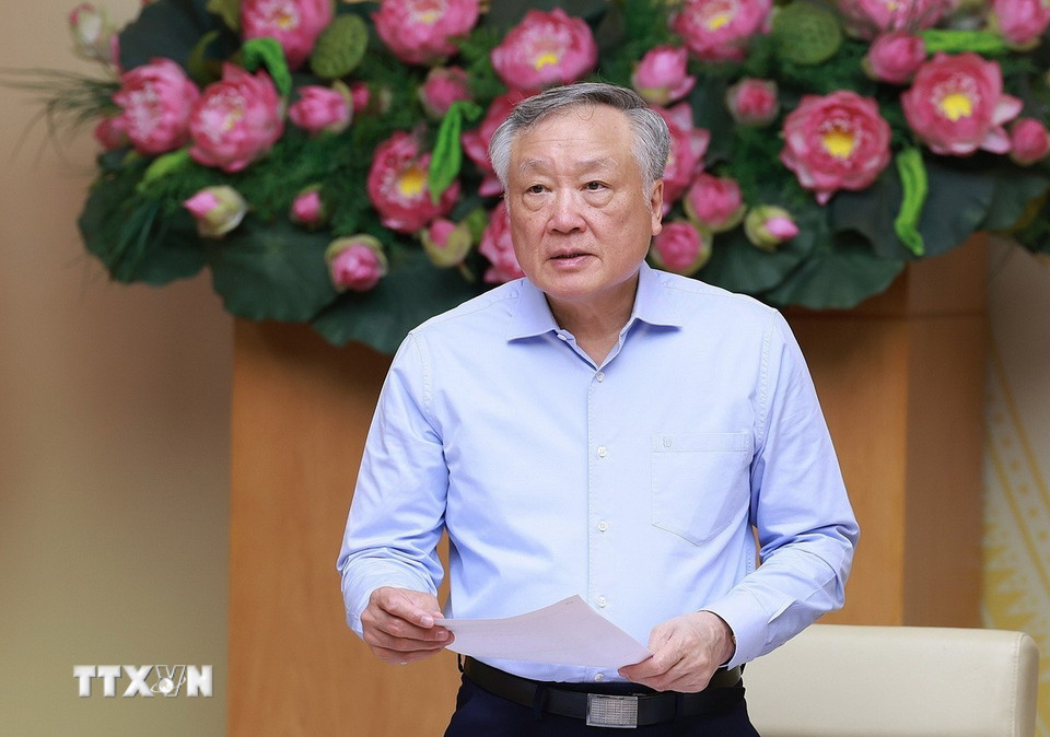 Phó Thủ tướng Thường trực Nguyễn Hoà Bình phát biểu. (Ảnh: Dương Giang/TTXVN)