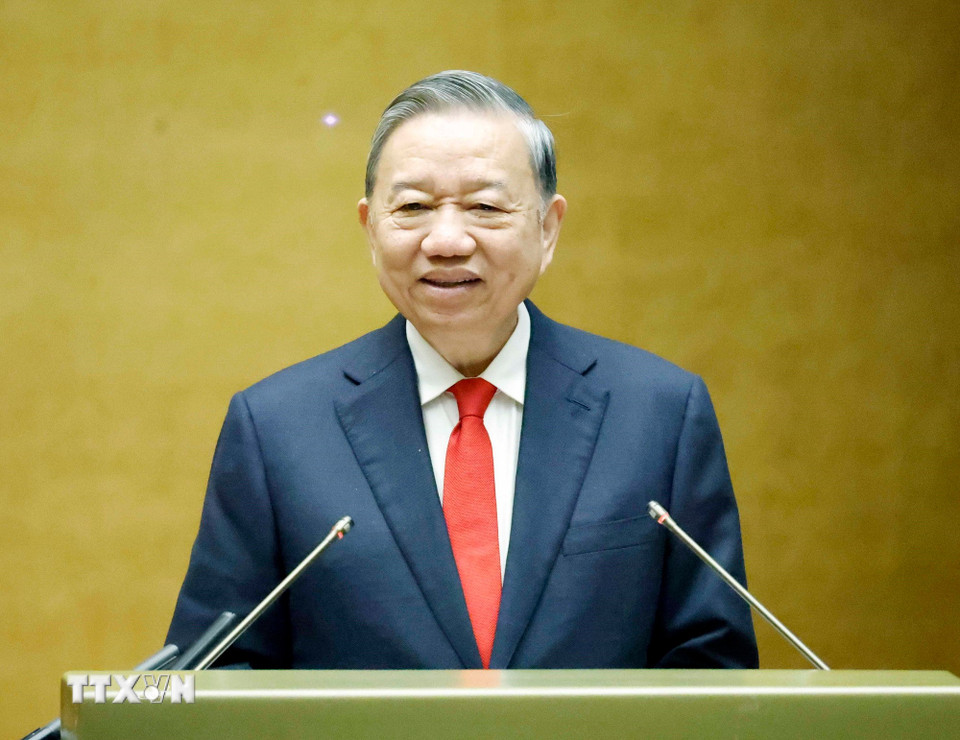 Tổng Bí thư Tô Lâm phát biểu chỉ đạo. (Ảnh: Thống Nhất/ TTXVN)