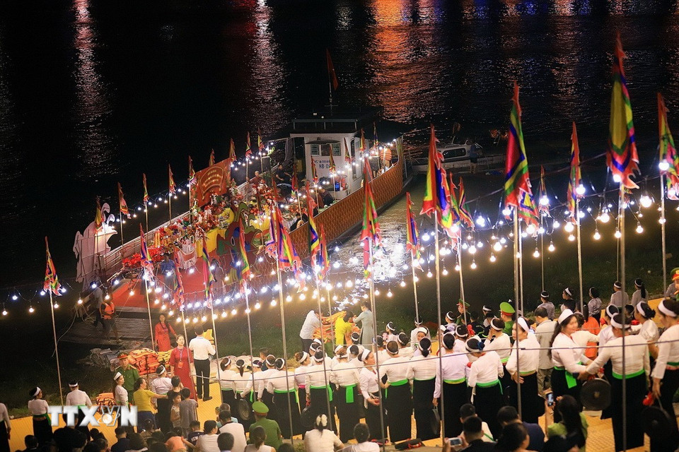 Quang cảnh buổi lễ. (Ảnh: Trọng Đạt/TTXVN)